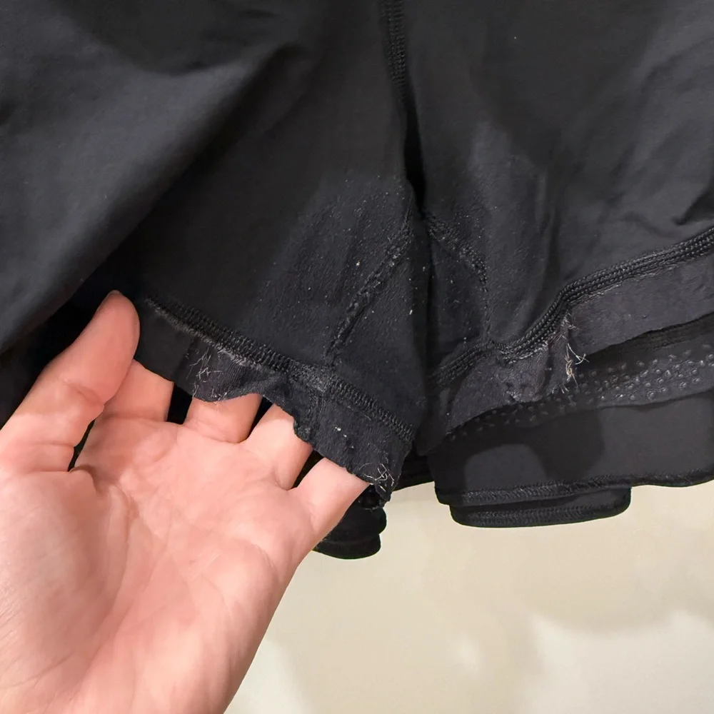 lululemon athletica Black Tiered Skater Skirt
